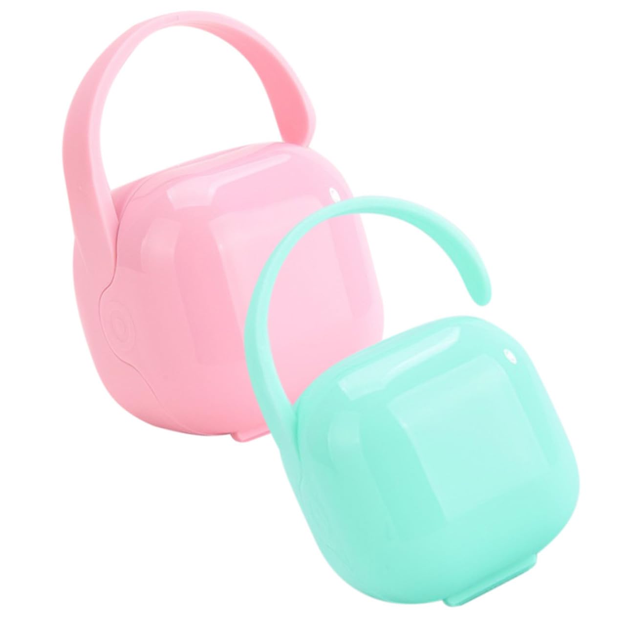 TOYANDONA Pacifier Case Bag Handle 2 Pack Dummy Storage Case for Baby Care Protective Soother Container
