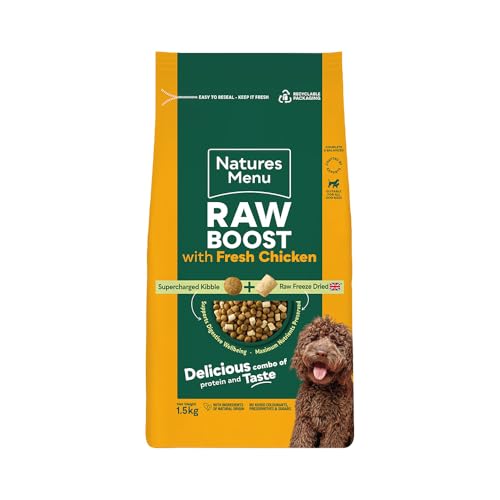Natures Menu Raw boost Dry Food for Dogs with Fresh Chicken - 1 5kg