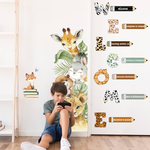 Pegatinas de Animales de Bosque en 3 Láminas para Puerta miniatura 7