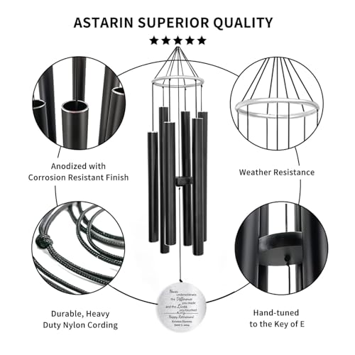 Image of Personalized Retirement Wind Chimes for Outside, 36 inch Happy Retirement Gift for Women, Men, Coworker, Colleague, Boss, Teacher, Nurse, Friend, Going Away Garden Patio Decor