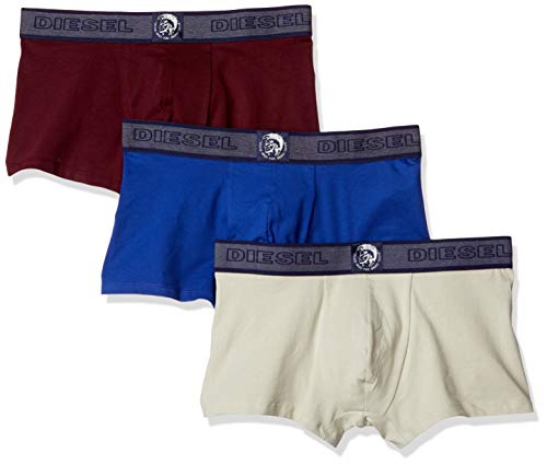 Image of Diesel Men's UMBX-SHAWNTHREEPACK Boxer 3pack Trunks, Red/White/Blue, Large