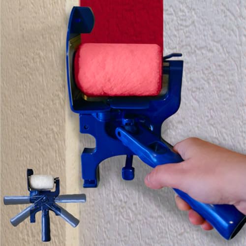 STARLYF Rouleau de Peinture Paint Edger - Bleu - Protection latérale pour plafond et mur - Pinceau...