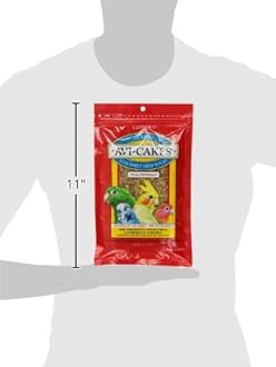 Lafeber (3 Pack) 's Original Flavor Avi-Cakes for Parakeets, Cockatiels & Conures