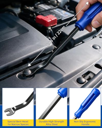 18PCS Trim Removal Tool Kit, Non-Scratch Plastic Pry Tool, Fastener Clip... - Image 4