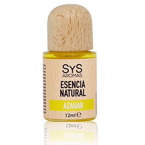 SYS Aromas Esencia Natural Azahar - Aroma Floral y Mediterráneo - Para Quemadores, Ambientadores, Humidificadores y Velas - 12ml