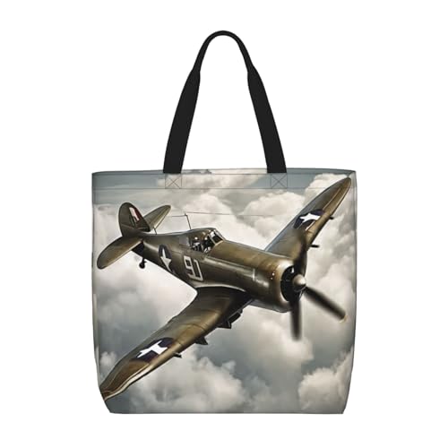 Sac de voyage pour femme à motif avion vintage, idéal au quotidien