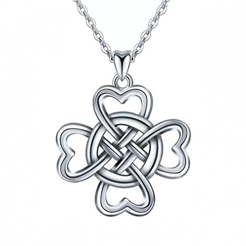 Collier pendentif coeur fleur chaîne légère qui ne s'emmêle pas