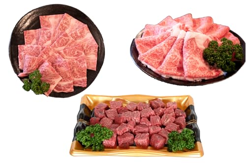 宮崎牛肩ロース&宮崎和牛赤身サイコロ セット 計2kg