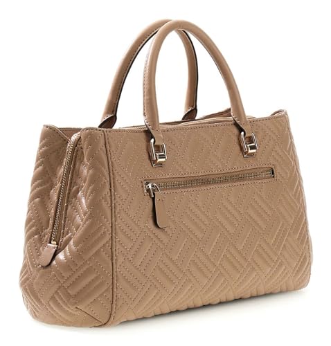 GUESS Sally Triple Compartment Satchel sac à main beige marron
