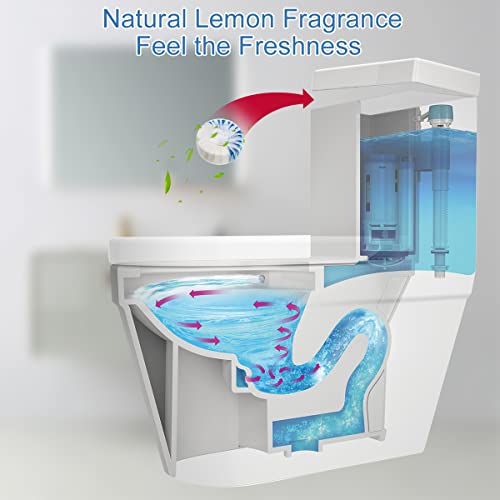 Image of KIISIISO Toilet Bowl Cleaner Tablets, 12 PACK Commercial Household Bathroom Cleaners, Automatic Toilet Tank Cleaners Deodorizers