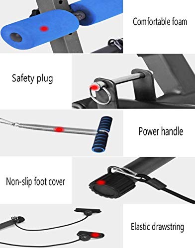 Image of Foldable Rowing Machines Rowing Machine Foldable Exercise Rowing Machine for Home Rowing Bench Abdominal Fitness Equipment 12 Resistance Adjustment Double Track Maximum Load 200kg