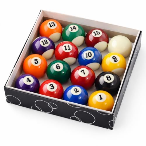Image of Oypla Full Size UK Regulation 16 Spots and Stripes Pool Ball Set 2"