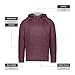 Holloway All-Pro Performance Fleece Hoodie Maroon Heather/Silver M