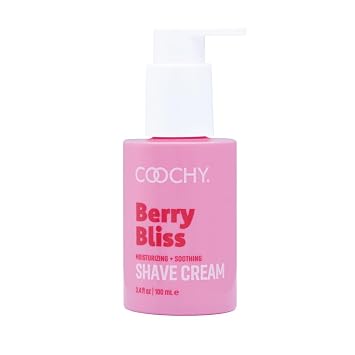 Coochy Shave Cream - Moisturizing Shave Lotion - Gentle Intimate Shaving Cream - For Bikini Area, Underarms, Legs & More - Rash-Free, Hydrating Formula - Berry Bliss - 3.4 oz