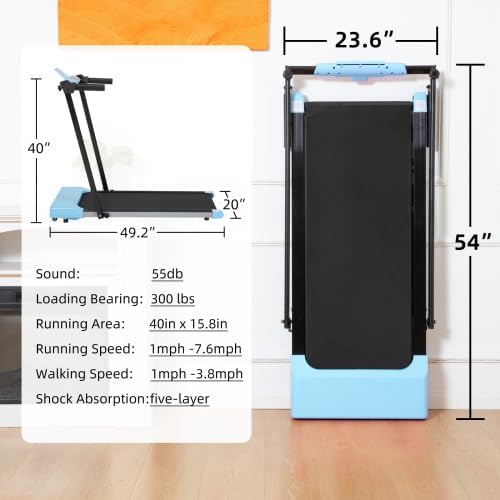 Caminadora Plegable para Casa, 2 en 1 con Pantalla LED, Compacta y Silenciosa miniatura 5