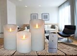 ✔Lange Lebensdauer der LED: bis zu 50.000 Stunden, Maße: 10 cm, 12,5 cm und 15 cm x 7,5 cm (H x Ø), absolut sicher (auch unter Vorhängen und in Vitrinen) da kein offenes Feuer, inklusive deutscher Kurzanleitung, Fernbedienung und Geschenkverpackung