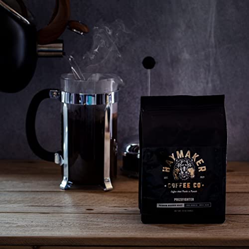 Haymaker Coffee Bourbon Roast en grano 12 Ounce miniatura 5