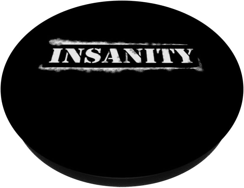 Invisible Prank Design Insanity for Men & Women PopSockets Adhesive PopGrip image 2