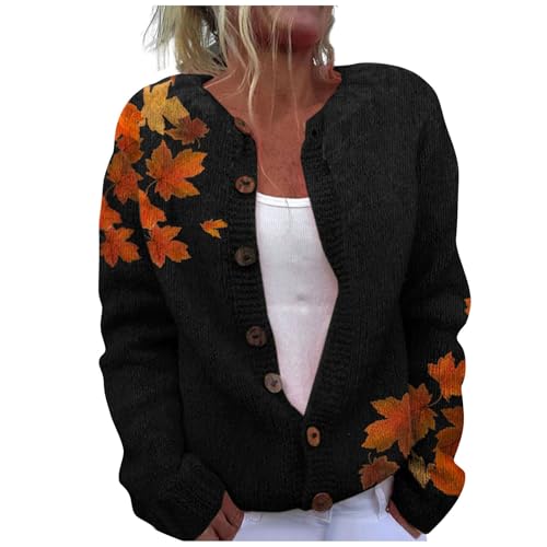 Image of Blue Cardigan for Women Ladies Cardigan Warm and Soft Waterfall Cardigans Long Sleeve Women Trendy Autumn Sweaters Holiday Plus Size