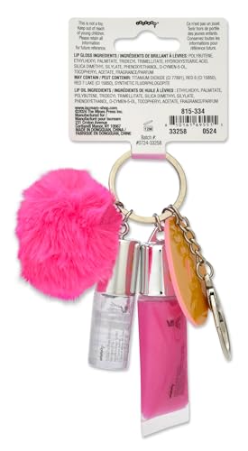 iscream Sprinkle Donut Keychain Strawberry Scented Lip Gloss & Vanilla Scented Lip Oil Set image 5