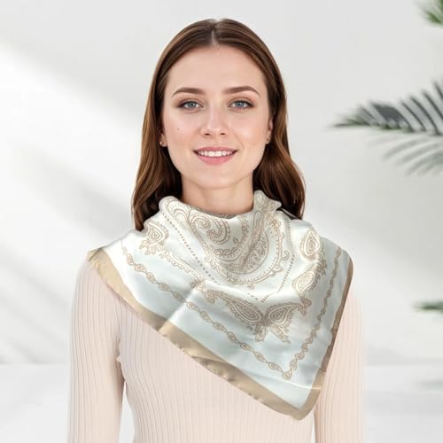 Square Hair Scarf for Women Head Wrap Lightweight Accessory for Sleep Travel Daily Outfit Styling - Main Image
