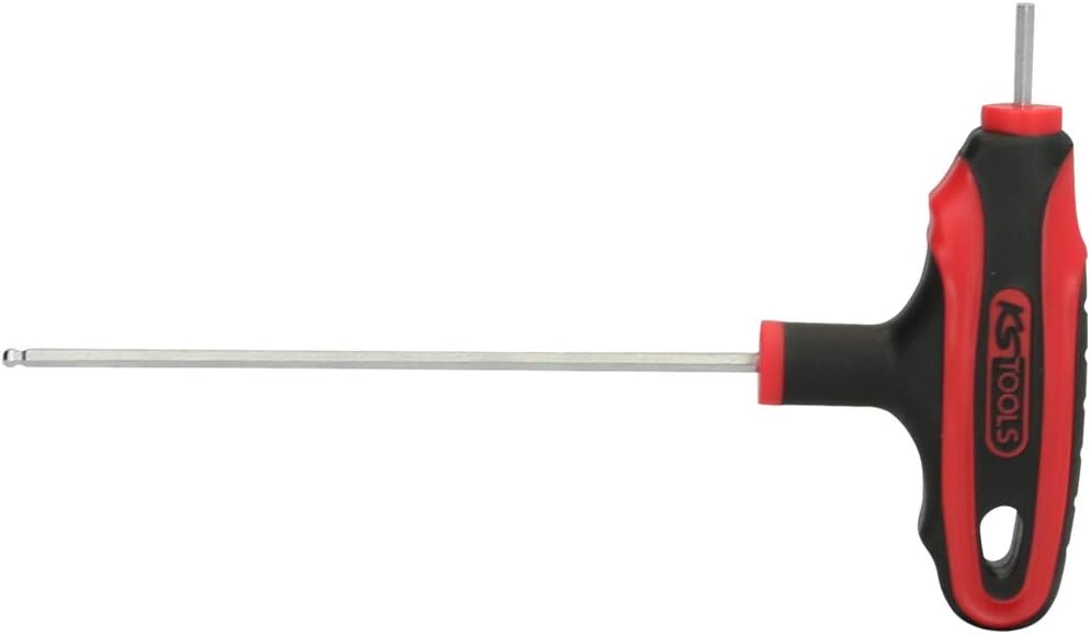 KS Tools 151.8131 2.5mm Ergo+ T-Handle Hex Key Wrench, Multicolor
