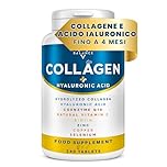 COLLAGENE IDROLIZZATO 2000MG - 240 COMPRESSE | Collagene e Acido Ialuronico, Coenzima Q10, Vitamina C, Biotina e Zinco per Pelle, Ossa e Articolazioni