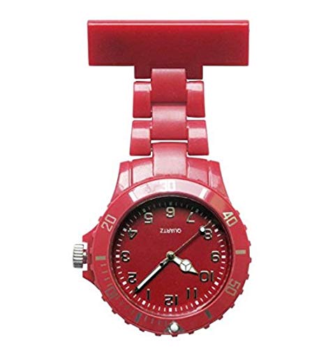 5Five Luminous - Reloj de Enfermera (plástico, tamaño Grande), Rojo, 1