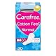 Carefree Slipeinlagen Cotton Feel Normal (20 Stück), 100% atmungsaktive Slipeinlagen ohne Duft für ein langanhaltendes Frischegefühl, Größe Normal