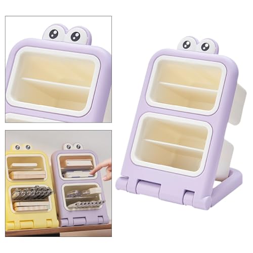 Support de papeterie incliné violet pour organiser le bureau ado - 4