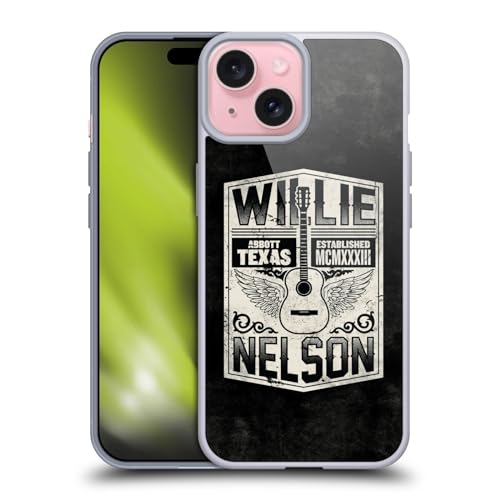 Funda iPhone 15 antiarañazos Willie Nelson gel flexible