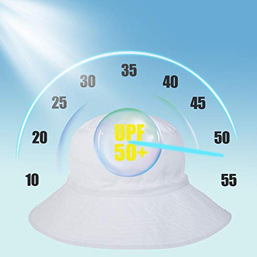 Baby Sun Hat Toddler Beach Swim Hats UPF 50+ Summer Bucket Hat Kids Infant Wide Brim Adjustable Sun Hat for Baby Boy Girls2