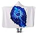 Coperta Is Super Soft Blue Crab 3D Ted Hooded Couch Quil Cover Viaggio Bambino Gioventù Velluto Peluche Pile Fleece 100X140Cm