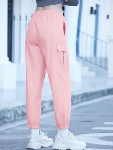 Image of SANGTREE Girls & Womens Drawstring Cargo Jogger Pants,3 Years - Women 3XL
