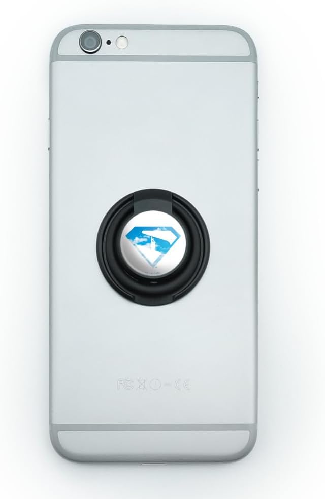 Superman 2025 Movie Cloud Shield Mobile Smart Phone Finger Ring Grip Holder Stand