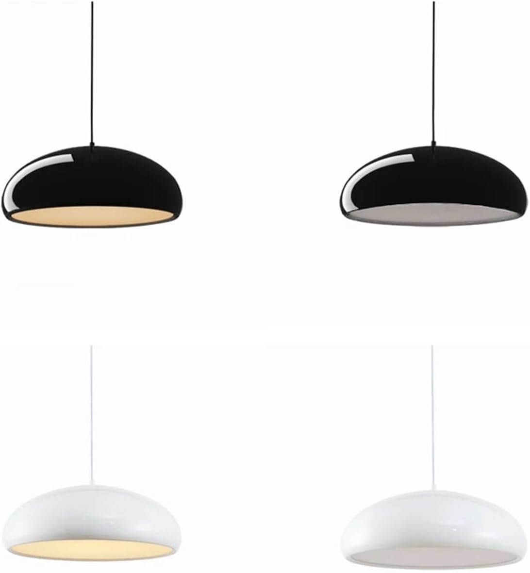 YCJXYPendant Lights, Fashion Simple Pendant Light - Dining Table Bedroom Aluminium Pendant Lighting E27 110V 220V(B bright white,Medium)