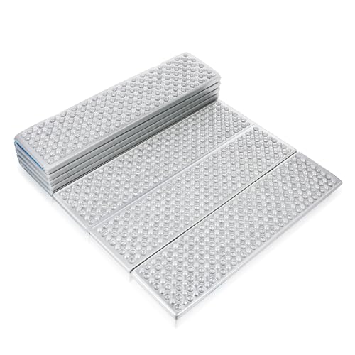 Gatuida Backpacking Sleeping Pad Closed Cell Foam Insulated Folding Camping Bed Portable Egg Crate Camping Mat