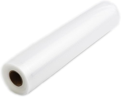 Miniatura 7 de Rollo de bolsas selladoras al vacío para alimentos, plástico PA+PE en relieve para máquinas ahorradoras de alimentos, compatible con refrigeración y