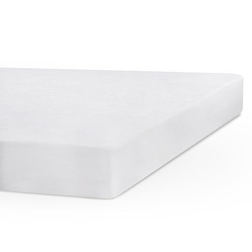 SWEET HOME - Coprimaterasso Singolo in Cotone e Jersey Fresco, Antibatterico,...