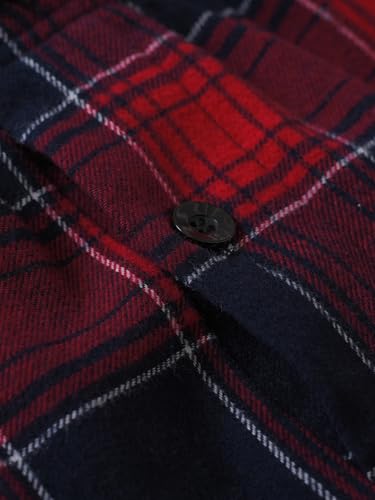 Latuza Men's 34''/36'' Inseam Tall Flannel Pajama Pants Cotton Plaid Lounge Pants3