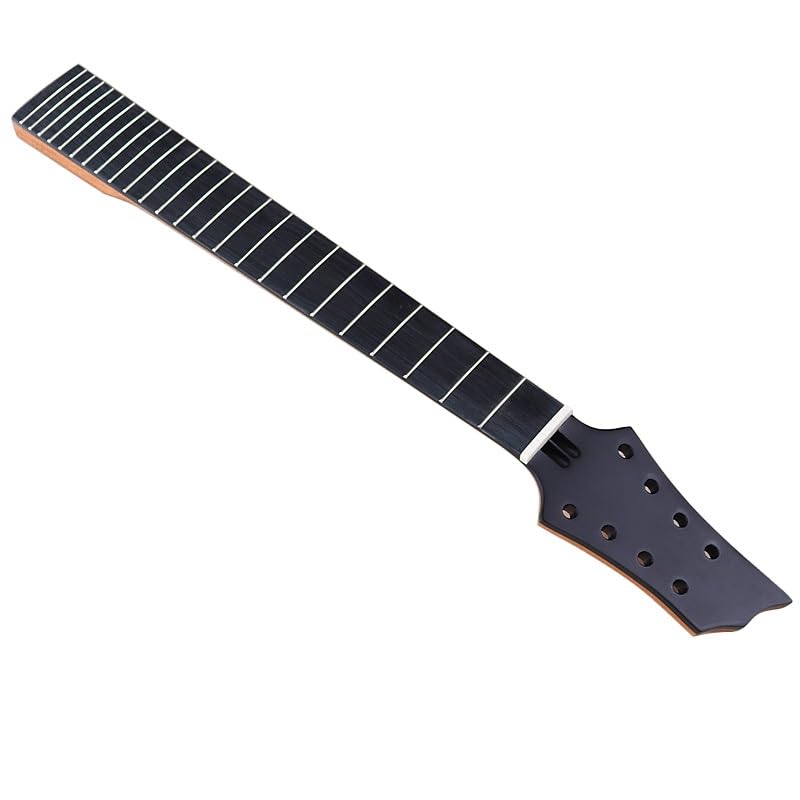 Manche de guitare électrique 8 cordes noir résistant à 24 frettes stables