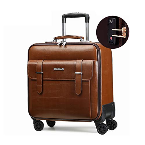 Preisvergleich Produktbild Kabinenrollende Laptop-Tasche, tragbare Mini-Aktentasche Kompakte Overnighter Reisetaschen Gepäck Reißverschlussklappe Business Trolley PVC 46 / 50 / 52cm, 3 Farbe