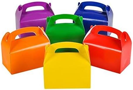 Ifavor123 Bright Colorful Assorted Treat Boxes for Party Favors Gifts (24 Pack)
