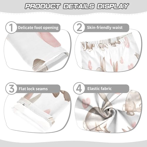 Toddler Girls Leggings Printed Yoga Pants Leggings Grey Animal for Kids3