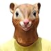 Produktbild PartyCostume - Eichhörnchen Maske - Halloween Latex Maske Der Tiere Kopf Für Karneval Kostüm Party Parade