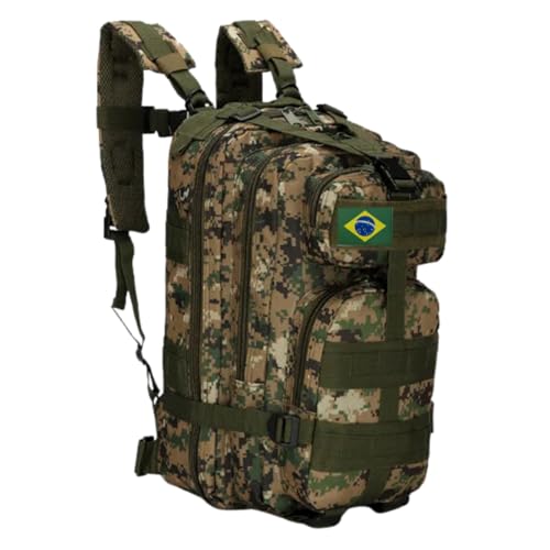 Mochila Tática Militar Impermeável Reforçada 30 litros com Patch Emborrachado - Verde Digital