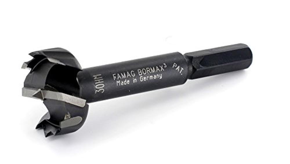 FAMAG 6-częściowy zestaw wierteł stolarskich Bormax śr. 15,20,25,30,35,40 mm w drewnianej skrzynce