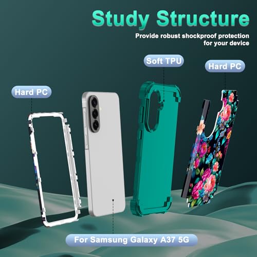 Coque Samsung Galaxy A37 5G silicone et plastique rigide vert - Rancase