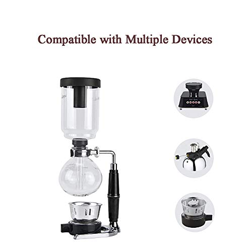 Glass Vacuum Siphon Coffee Maker 5 Cups 20-Ounce with Alcohol Burner