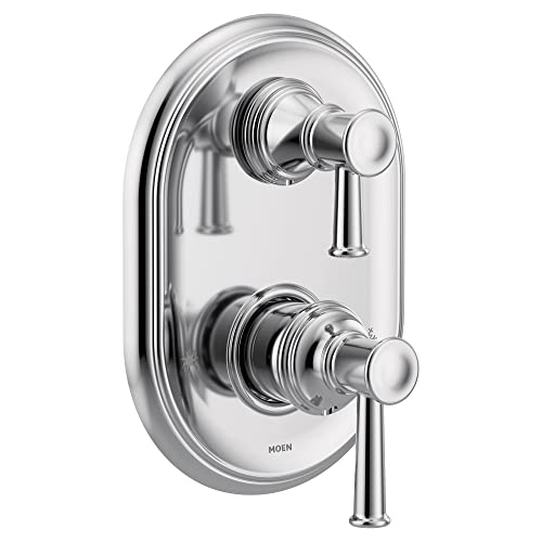 Moen UT3322 Belfield M-CORE 3-Series 2-Handle Shower Trim with Integrated Transfer Valve, Valve Required, Chrome by Moen - Used condition - US$109.58